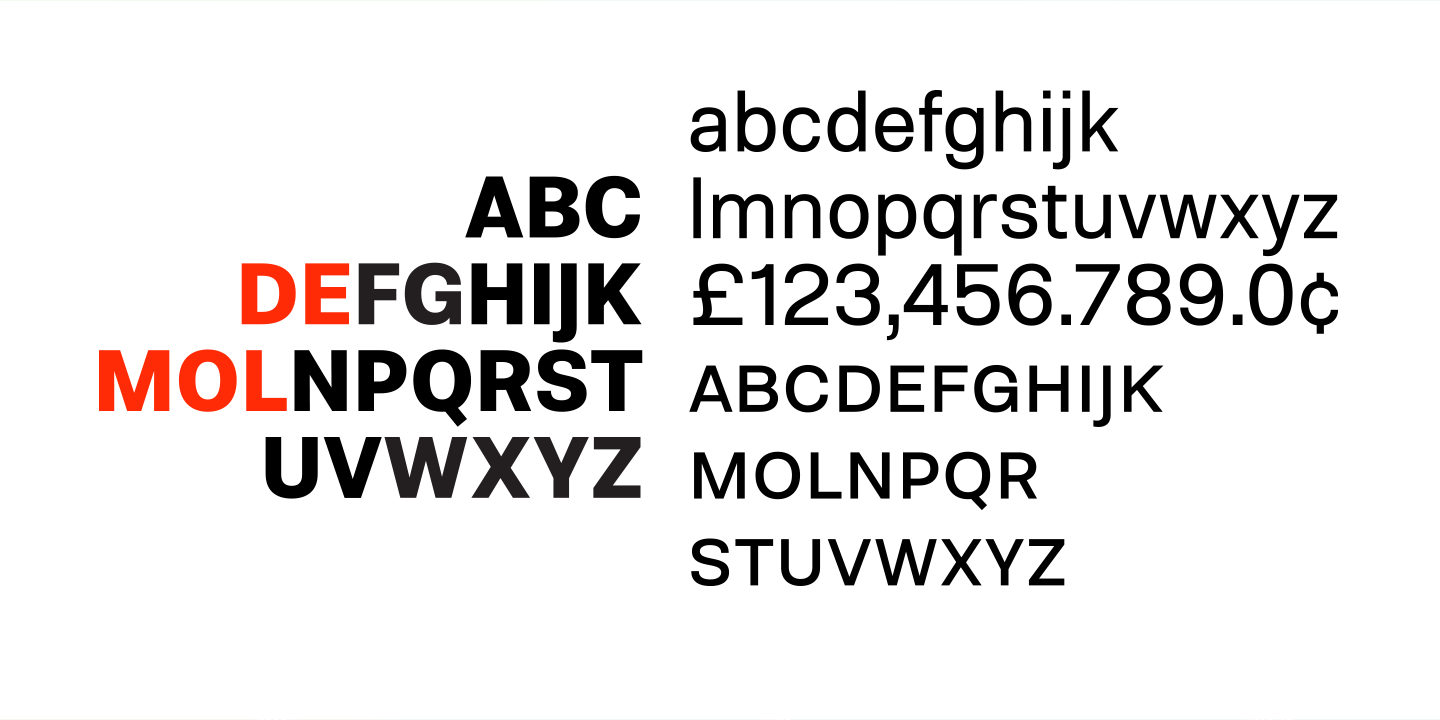 Пример шрифта Molde Semi Condensed #12